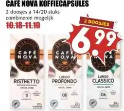 MCD Supermarkt CAFÉ NOVA KOFFIECAPSULES aanbieding