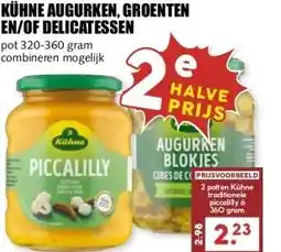 MCD Supermarkt KÜHNE AUGURKEN, GROENTEN EN/OF DELICATESSEN aanbieding