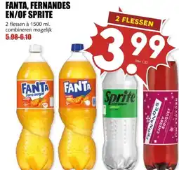 MCD Supermarkt FANTA, FERNANDES EN/OF SPRITE aanbieding