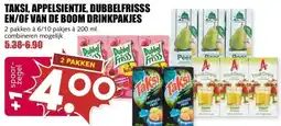 MCD Supermarkt TAKSI, APPELSIENTJE, DUBBELFRISSS EN/OF VAN DE BOOM DRINKPAKJES aanbieding