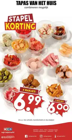 MCD Supermarkt TAPAS VAN HET HUIS aanbieding