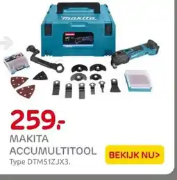 Praxis MAKITA ACCUMULTITOOL aanbieding