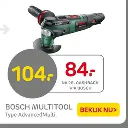 Praxis BOSCH MULTITOOL aanbieding