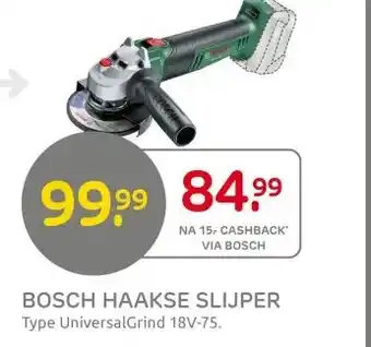Praxis BOSCH HAAKSE SLIJPER aanbieding