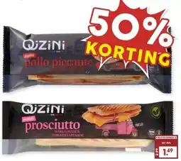 MCD Supermarkt ALLE QIZINI PANINI'S aanbieding