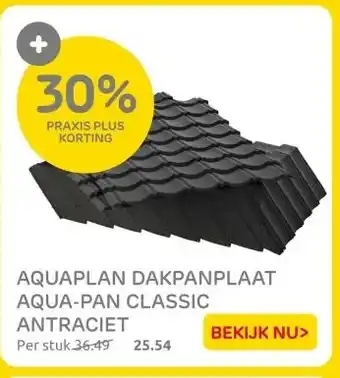 Praxis AQUAPLAN DAKPANPLAAT AQUA-PAN CLASSIC ANTRACIET aanbieding