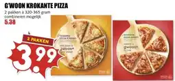MCD Supermarkt G'WOON KROKANTE PIZZA aanbieding