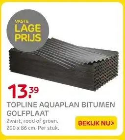 Praxis TOPLINE AQUAPLAN BITUMEN GOLFPLAAT aanbieding