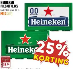 MCD Supermarkt HEINEKEN PILS OF 0.0% aanbieding
