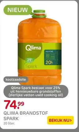 Praxis QLIMA BRANDSTOF SPARK aanbieding