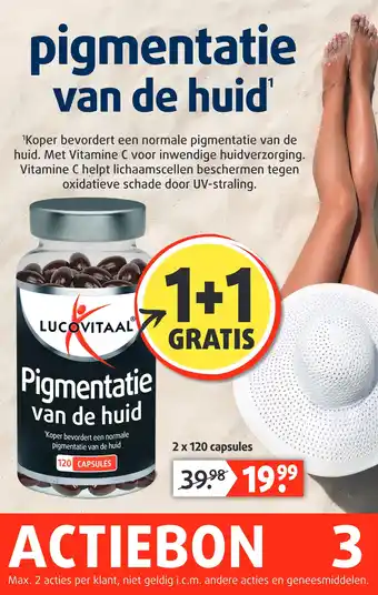 Lucovitaal pigmentatie van de huid aanbieding
