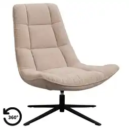 Leen Bakker Fauteuil Emily - zand aanbieding