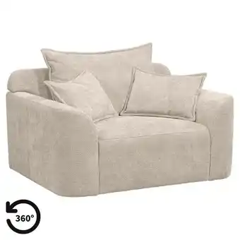 Leen Bakker Loveseat Elsa - stof Eden - beige aanbieding