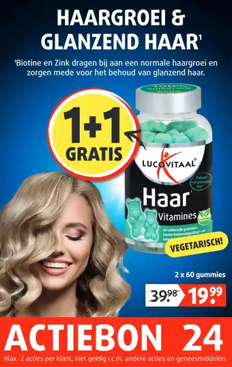 Lucovitaal Haar Vitamines aanbieding