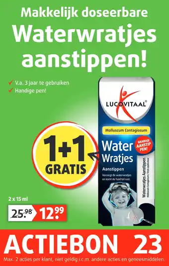 Lucovitaal Waterwratjes aanstippen! aanbieding