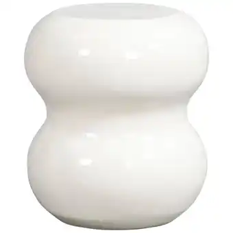 Leen Bakker Bijzettafel Carballo - wit - 44xØ38 cm aanbieding
