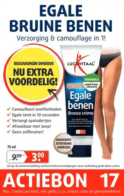 Lucovitaal EGALE BRUINE BENEN aanbieding