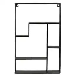 Leen Bakker Wandrek Londen - zwart - 55x35,8x10 cm aanbieding
