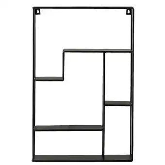 Leen Bakker Wandrek Londen - zwart - 55x35,8x10 cm aanbieding