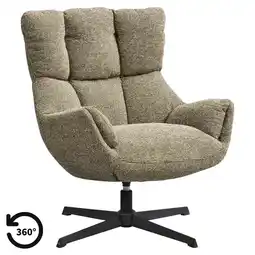 Leen Bakker Fauteuil Hidde - groen aanbieding