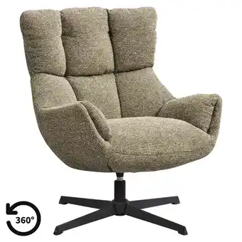 Leen Bakker Fauteuil Hidde - groen aanbieding