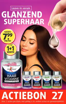 Lucovitaal Leave-in serum GLANZEND SUPERHAAR aanbieding