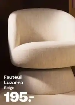 Kwantum Fauteuil Luzarra Beige aanbieding