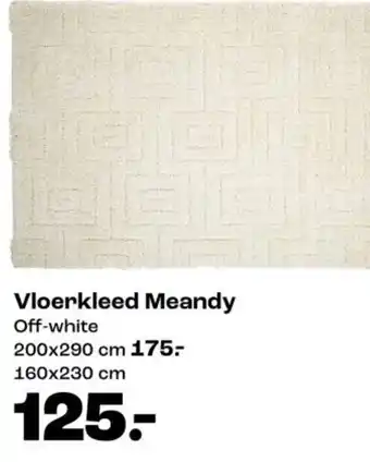 Kwantum Vloerkleed Meandy Off-white aanbieding