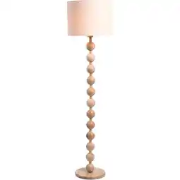 Leen Bakker Vloerlamp Noah - naturel hout - 156xØ40 cm aanbieding