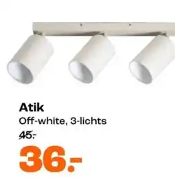Kwantum Atik Off-white, 3-lichts aanbieding
