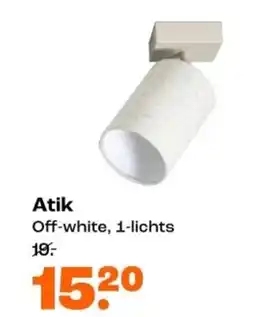 Kwantum Atik Off-white, 1-lichts aanbieding