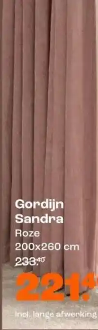 Kwantum Gordijn Sandra Roze aanbieding