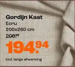Kwantum Gordijn Kaat Ecru aanbieding