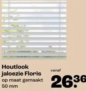 Kwantum Houtlook jaloezie Floris aanbieding