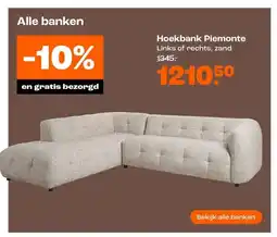 Kwantum Hoekbank Piemonte aanbieding