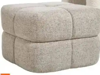 Kwantum Poef Leine Taupe aanbieding