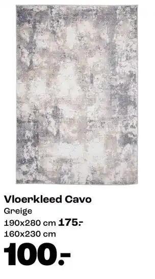 Kwantum Vloerkleed Cavo Greige aanbieding