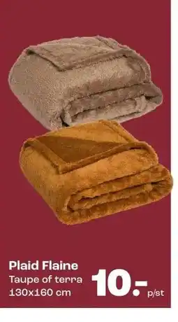 Kwantum Plaid Flaine Taupe of terra aanbieding