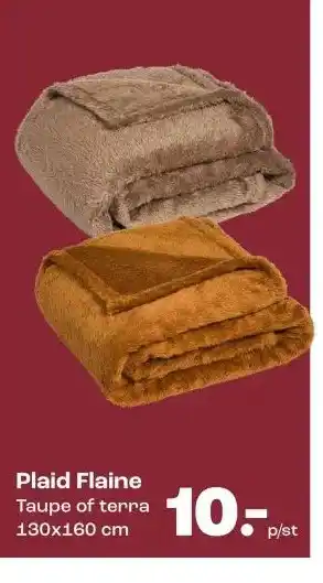 Kwantum Plaid Flaine Taupe of terra aanbieding