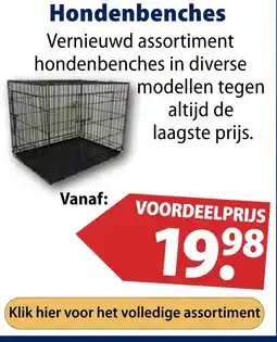 Huisdier Voordeelshop Hondenbenches aanbieding