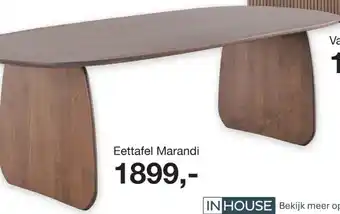 IN.HOUSE Eettafel Marandi aanbieding