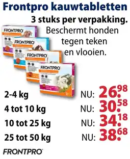 Huisdier Voordeelshop Frontpro kauwtabletten aanbieding