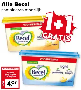 CoopCompact Alle Becel aanbieding