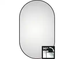 Hornbach LED lichtspiegel Black oval 60x100 cm aanbieding