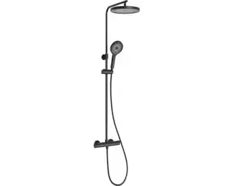 Hornbach FORM&STYLE Regendoucheset Kuda Ø26 cm zwart aanbieding