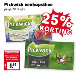 CoopCompact Pickwick éénkopsthee aanbieding
