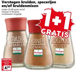 CoopCompact Verstegen kruiden, specerijen en/of kruidenmixen aanbieding