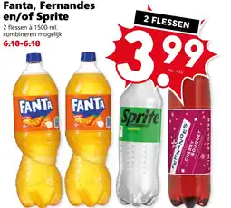 CoopCompact Fanta, Fernandes en/of Sprite aanbieding