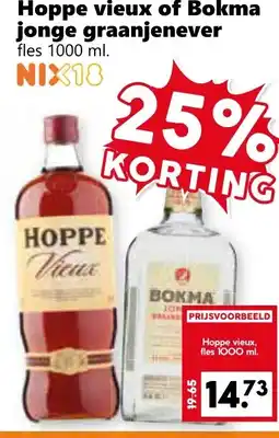 CoopCompact Hoppe vieux of Bokma jonge graanjenever aanbieding