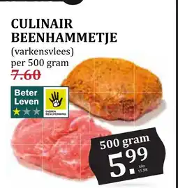 CoopCompact CULINAIR BEENHAMMETJE aanbieding
